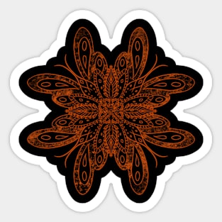 Mandala Design Butterflies Sticker